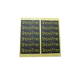 Black Fashion Luxury High End Customized Logo Printing Self Adhesive Stickers Wholesale Low MOQ Paper Sticker